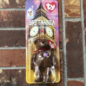 McDonalds Teenie Beanie Britannia the Bear